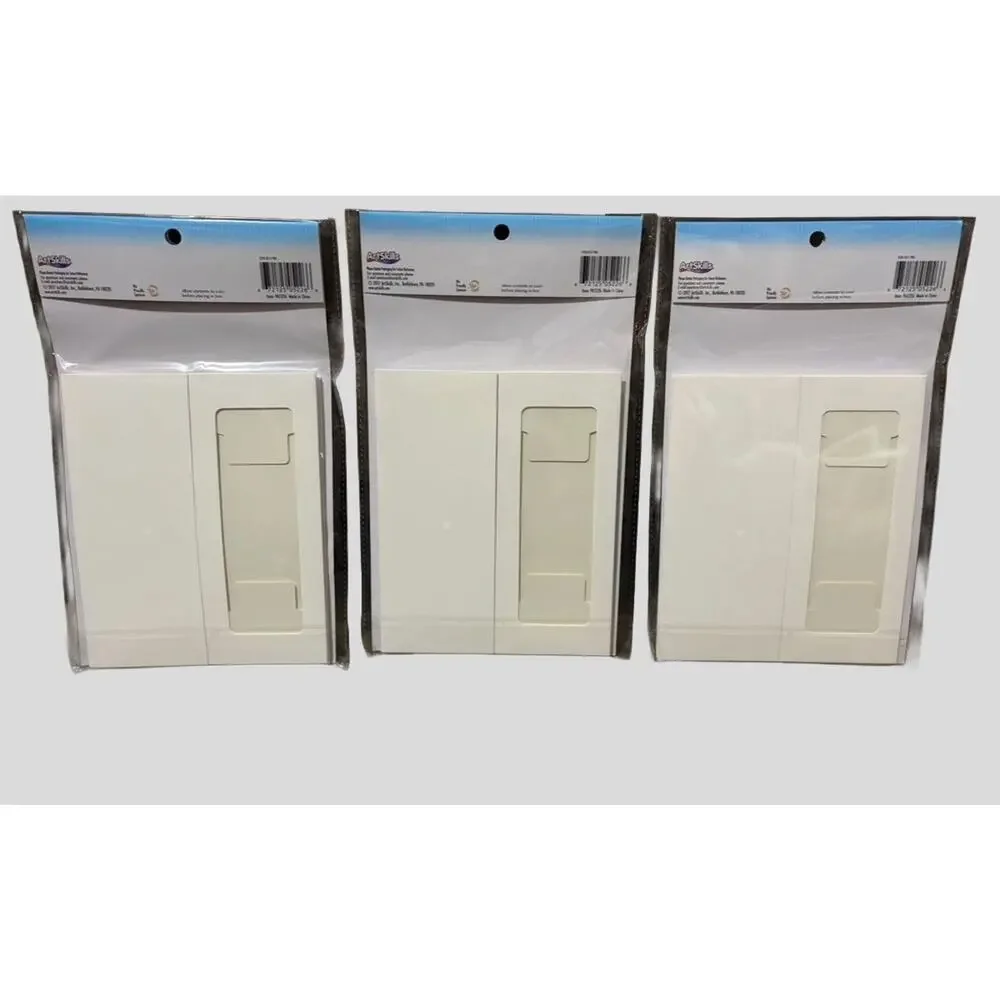 Baked With Love Fold-Up Cookie Boxes Window Gift Boxes White Lot of 3 Packs (9)